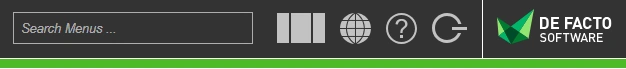 De Facto EDP Navigation Bar